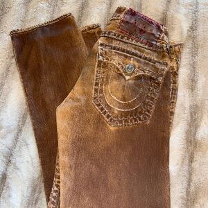 True Religion Mens Brown Jeans